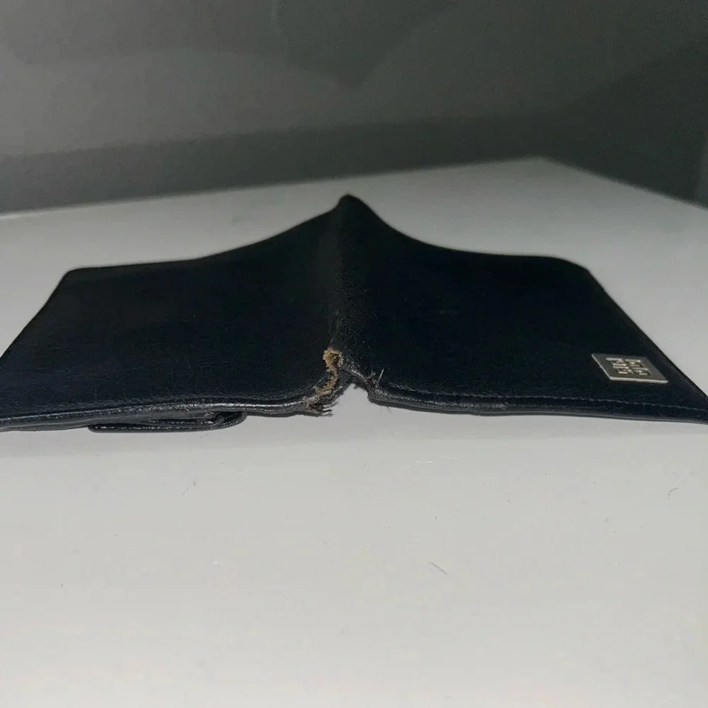 Givenchy Black Leather Bifold Wallet